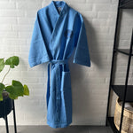 KIMONO VAFFEL PINDSVIN BLÅ 4
