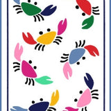 GREETING CARD WHITE CRABS