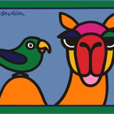 GREETING CARD CAMEL BLUE
