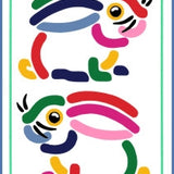 GREETING CARD 2 RABBITS WHITE