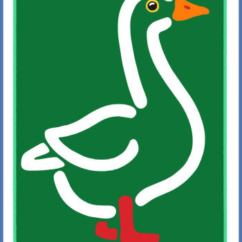 POSTKORT GÅS GRØN 1
