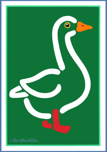 POSTKORT GÅS GRØN 1
