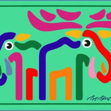 CARD 2 ELKS GREEN