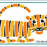 GREETING CARD TIGER WHITE