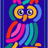 GREETING CARD OWL NAVY
