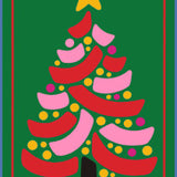 POSTKORT JULETRÆ GRØN  1