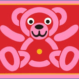 GREETING CARD TEDDY RED