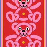 GREETING CARD TEDDY PINK