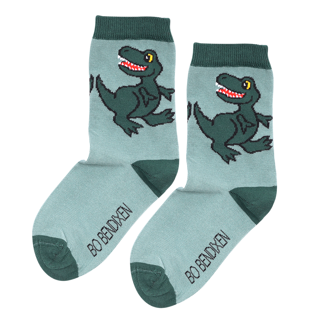 STRØMPER T-REX GRØN 1