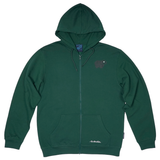 SWEATSHIRT ADULT HOOD AND ZIPPER BACK SHEEP GREEN