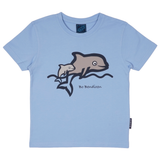 T-SHIRT KIDS PORPOISE LIGHT BLUE