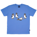T-SHIRT VOKSEN PINGVIN BLÅ 1