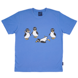 T-SHIRT VOKSEN PINGVIN BLÅ 1