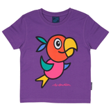 T-SHIRT KIDS PARROT PURPLE