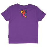T-SHIRT KIDS PARROT PURPLE