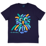 T-SHIRT ADULT FLUFFY OWL NAVY