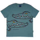 T-SHIRT ADULT SNEAKY CROCODILE GREEN