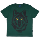 T-SHIRT ADULT WOLF GREEN