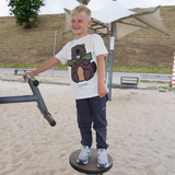 T-SHIRT BØRN BÆVER BEIGE 2