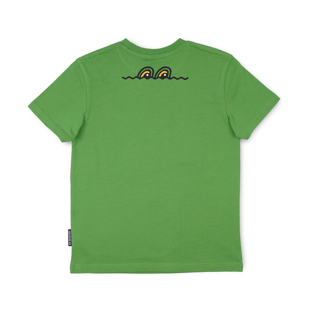 T-SHIRT BØRN KROKODILLE GRØN 3
