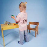 T-SHIRT KIDS SEA OTTER WITH KID PINK