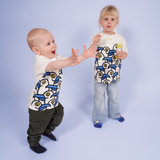 T-SHIRT KIDS FUNNY SEAGULLS WHITE 