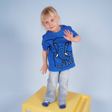 T-SHIRT KIDS ELEPHANT BLUE