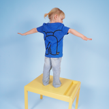 T-SHIRT KIDS ELEPHANT BLUE