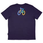 T-SHIRT VOKSEN CYKEL NAVY 2