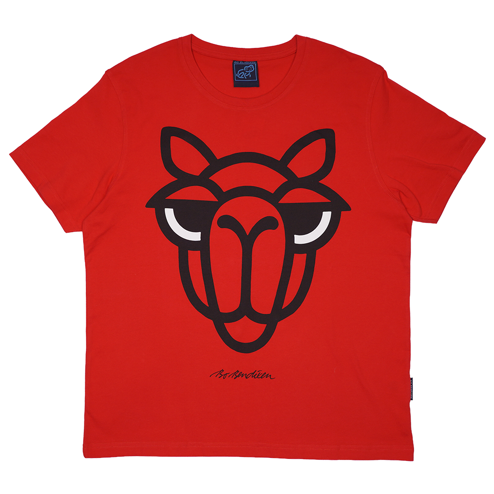 T-SHIRT VOKSEN KAMEL RØD 1