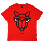 T-SHIRT VOKSEN KAMEL RØD 1