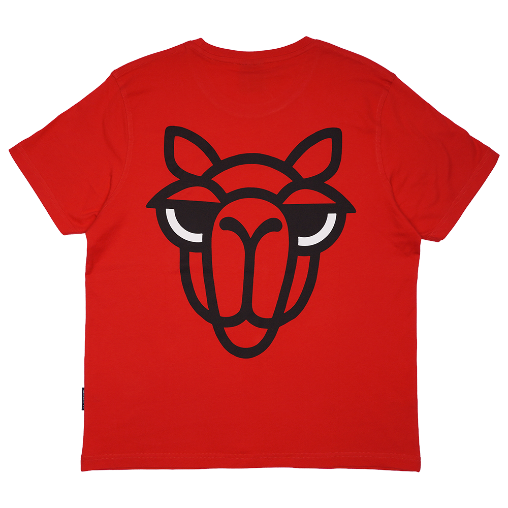 T-SHIRT VOKSEN KAMEL RØD 2