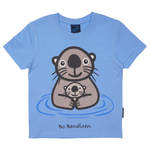 T-SHIRT BØRN HAVODDER MED BABY LYSEBLÅ 1