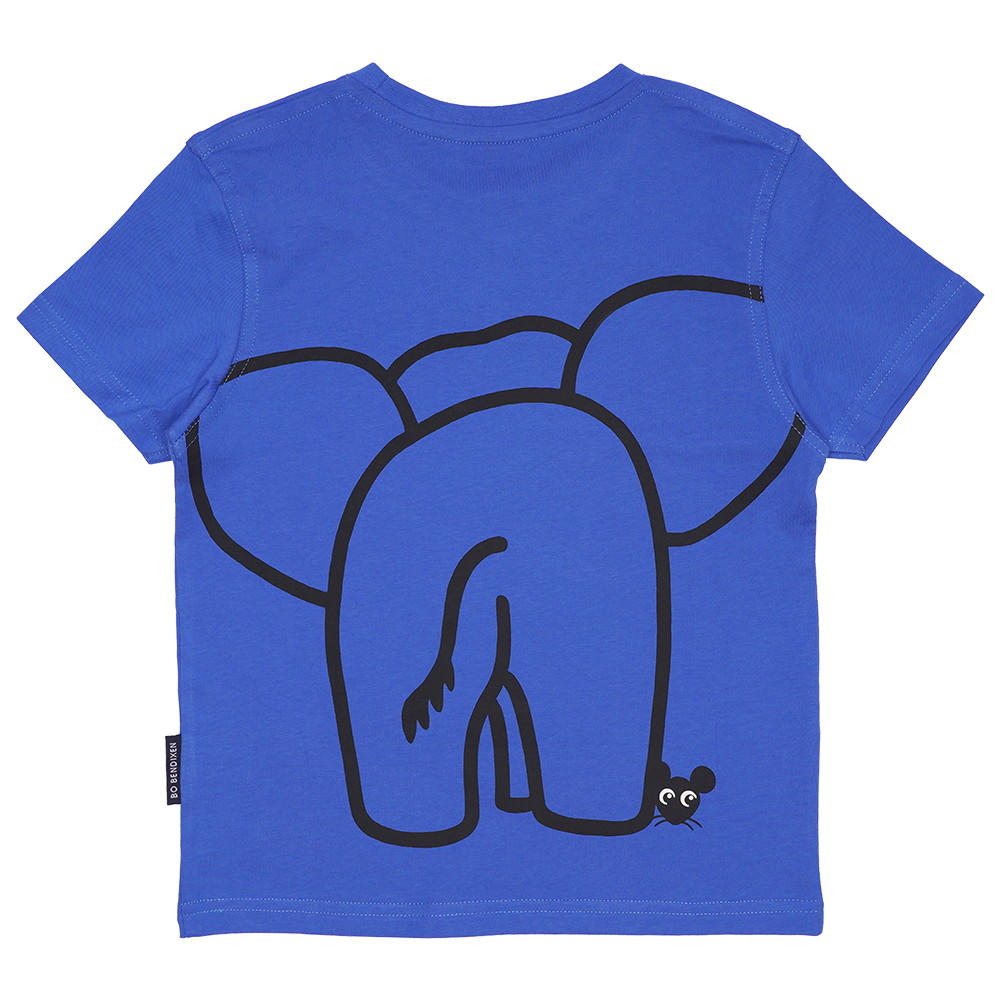 T-SHIRT BØRN ELEFANT BLÅ 2