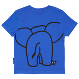 T-SHIRT BØRN ELEFANT BLÅ 2
