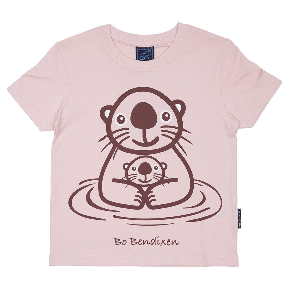 T-SHIRT BØRN HAVODDER MED BABY PINK 1
