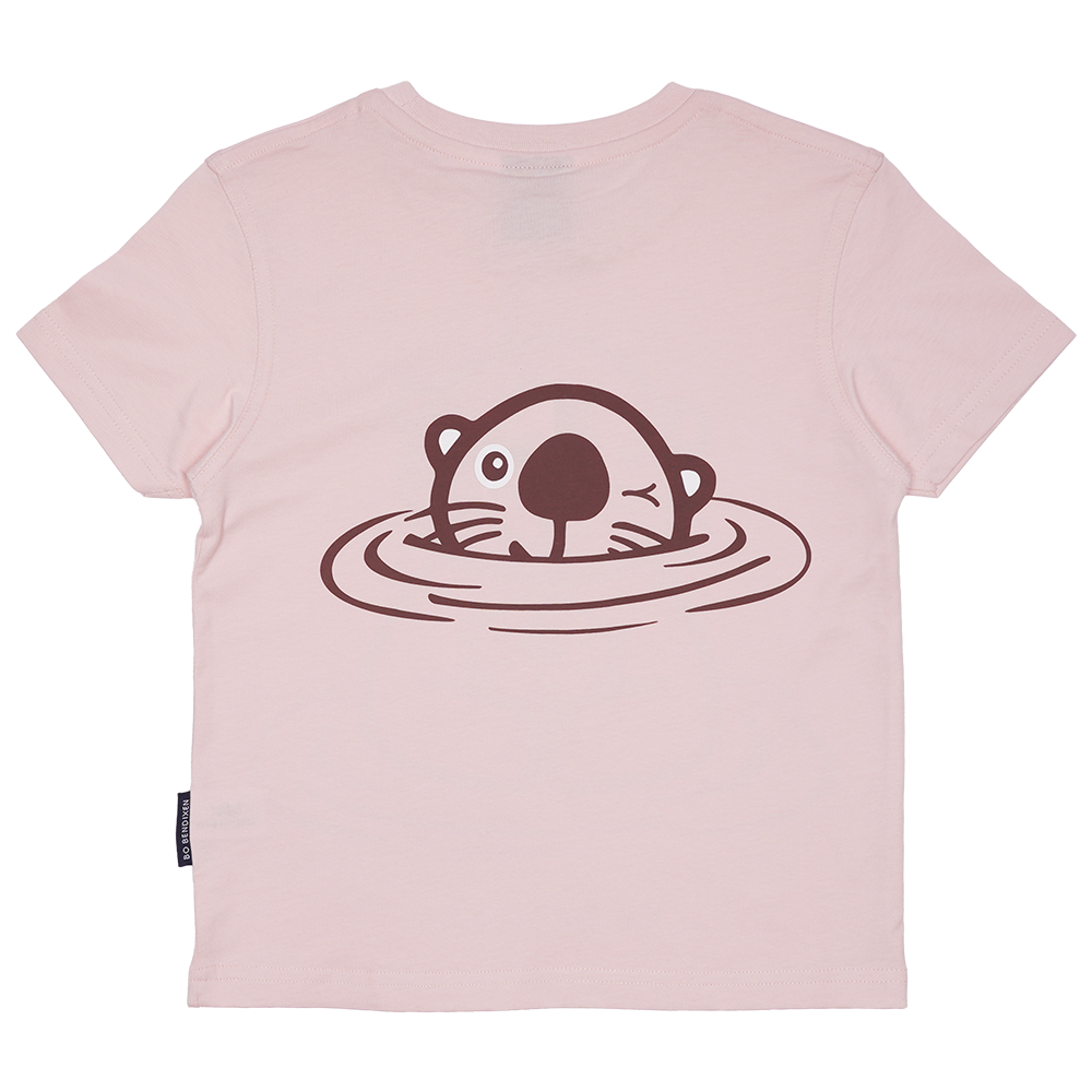 T-SHIRT BØRN HAVODDER MED BABY PINK 2