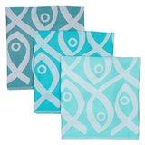 TEA TOWELS GREEN SUSHI 3-PACK