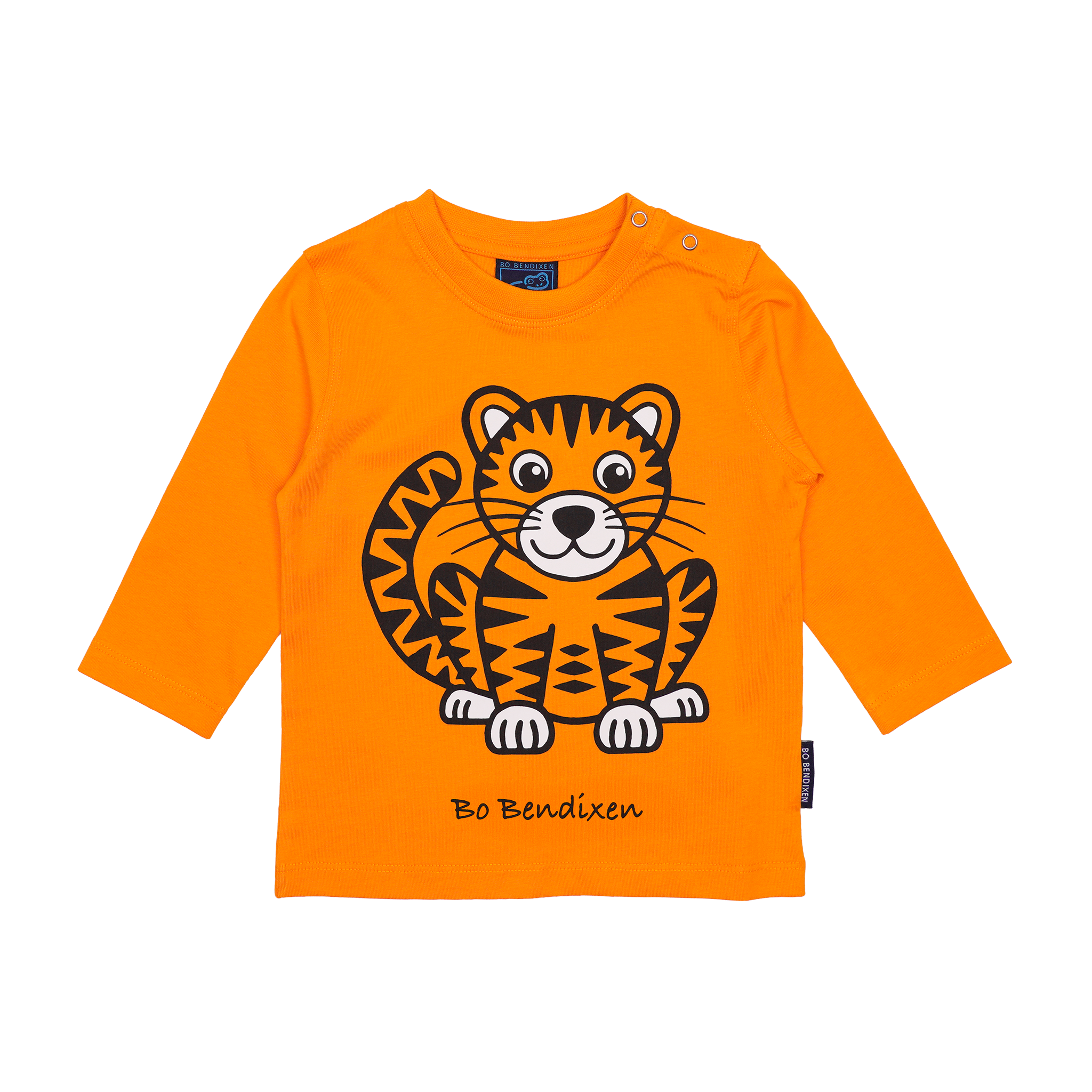 T-SHIRT LANGÆRMET BABY TIGER ORANGE 1
