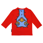 T-SHIRT LANGÆRMET BABY STRUDS RØD 2