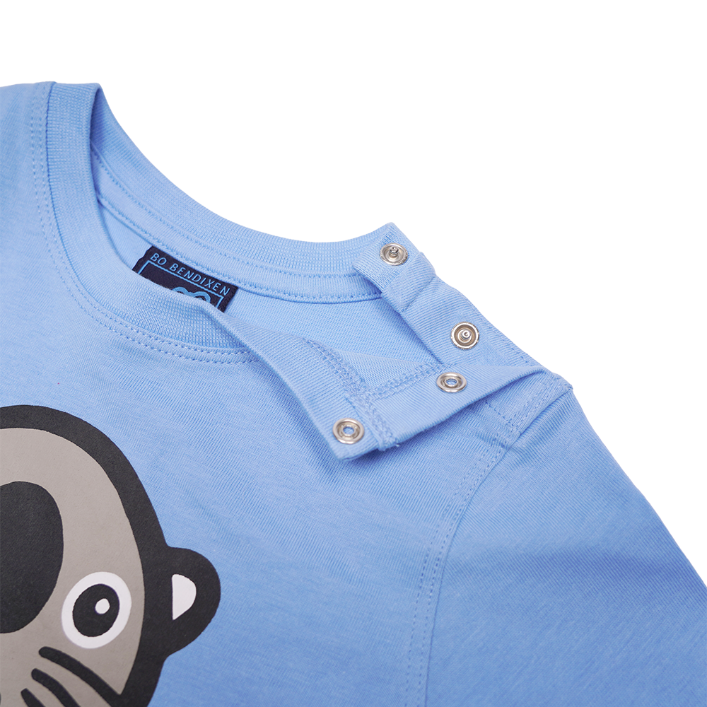 T-SHIRT LANGÆRMET BABY HAVODDER MED BABY LYSEBLÅ 3