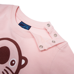 T-SHIRT LANGÆRMET BABY HAVODDER MED BABY PINK 3