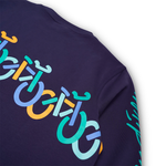 SWEATSHIRT VOKSEN M RUND HALS UPHILL DOWNHILL NAVY 3