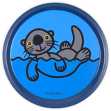 TRAY ROUND SEA OTTER D31 CM