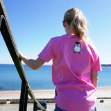 T-SHIRT KIDS PENGUIN KID PINK