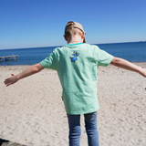 T-SHIRT KIDS FARM GREEN