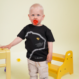 T-SHIRT KIDS PANTHER BLACK