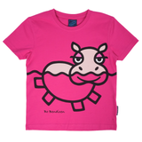 T-SHIRT BØRN FLODHEST PINK