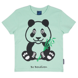 T-SHIRT KIDS PANDA GREEN