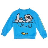 SWEATSHIRT BØRN HAVODDER BLÅ